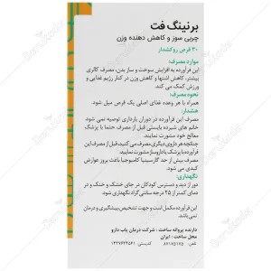 قرص برنینگ فت گلدن لایف